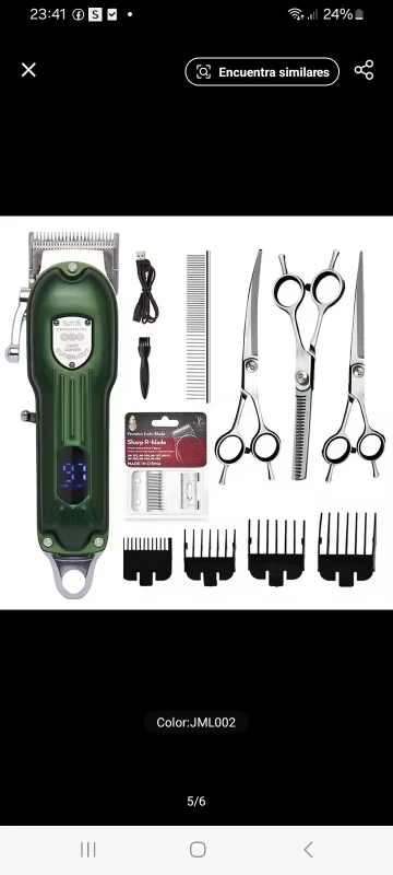 Professional Dog Hair Clipper All Metal Rechargeable Pet Trimmer Cat Shaver photo review