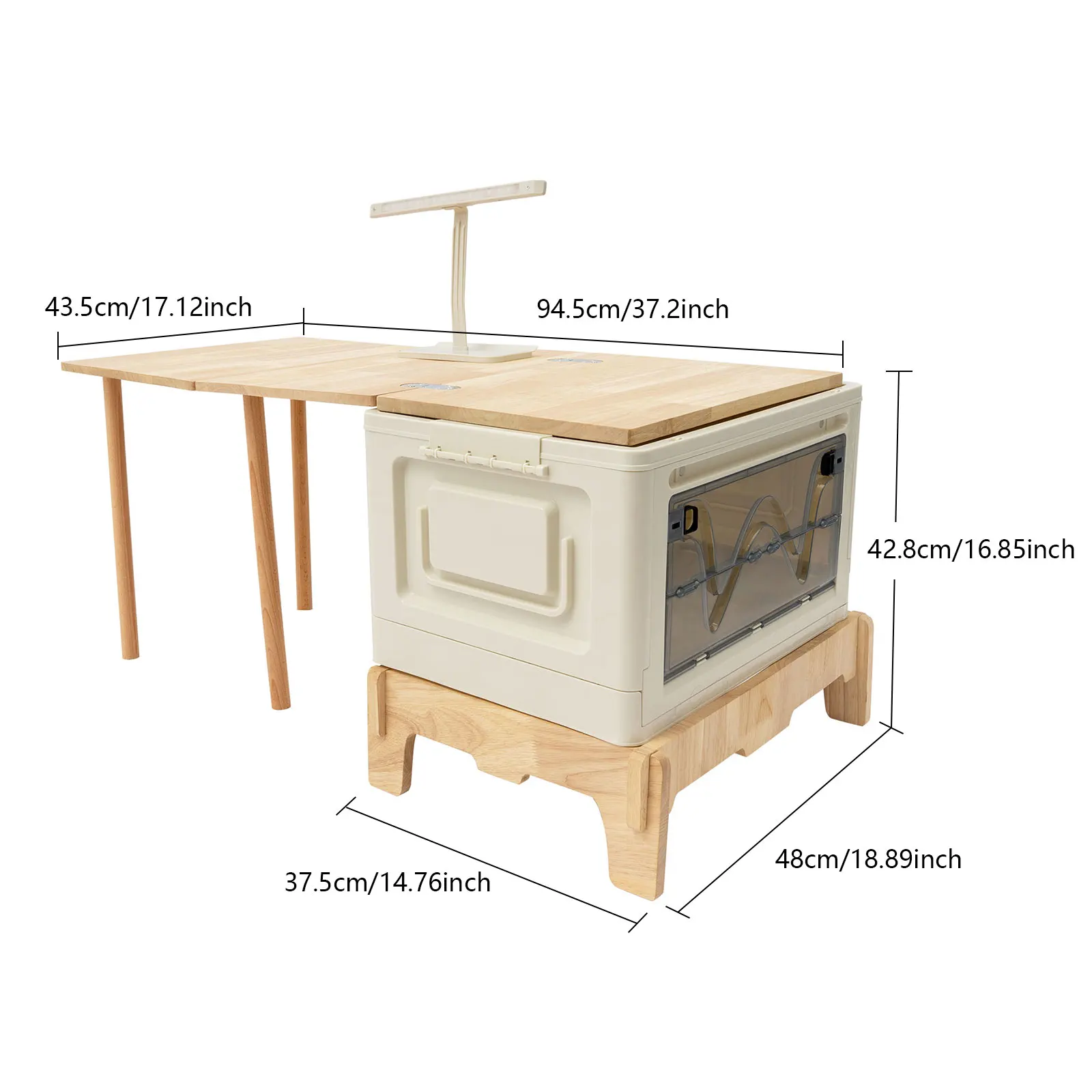 Folding Camping Table with Storage 1