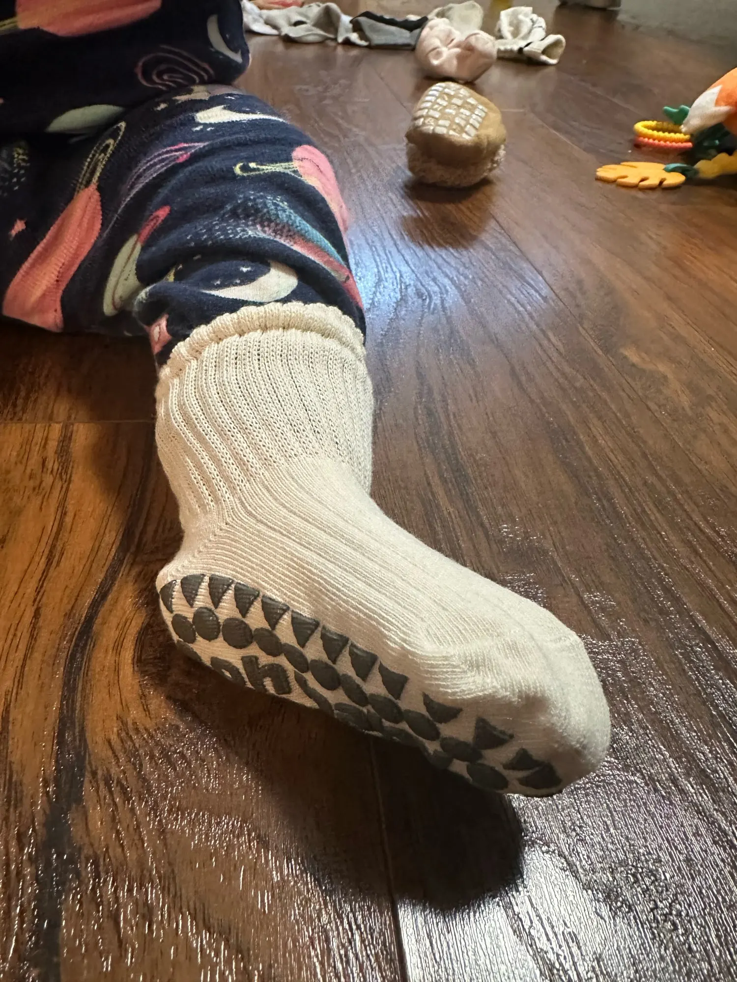 Anti-Slip Cotton Baby Socks - Rubber-Grip Toddler Socks for Boys and Girls photo review