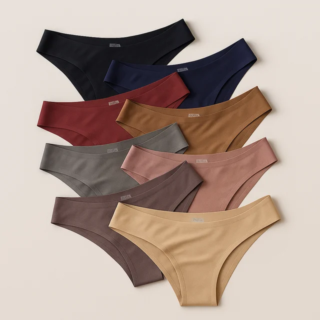 Kit Calcinha Tanga feminina Sem Costura Lingerie Feminina calcinha invisível Roupa interior feminina