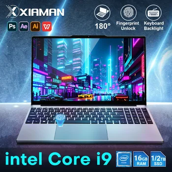 Xiaman 15.6“ Gaming Laptop Computer Intel Core i9 10980HK/9900 16GB RAM  2TB SSD Fingerprint Unlock Notebook Laptops Backlight 1