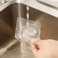 5-50PCS Wall Hooks Transparent Strong Self Adhesive Key Towel Door Wall Hanger Hanging Kitchen Bathroom Accessories Hooks 4