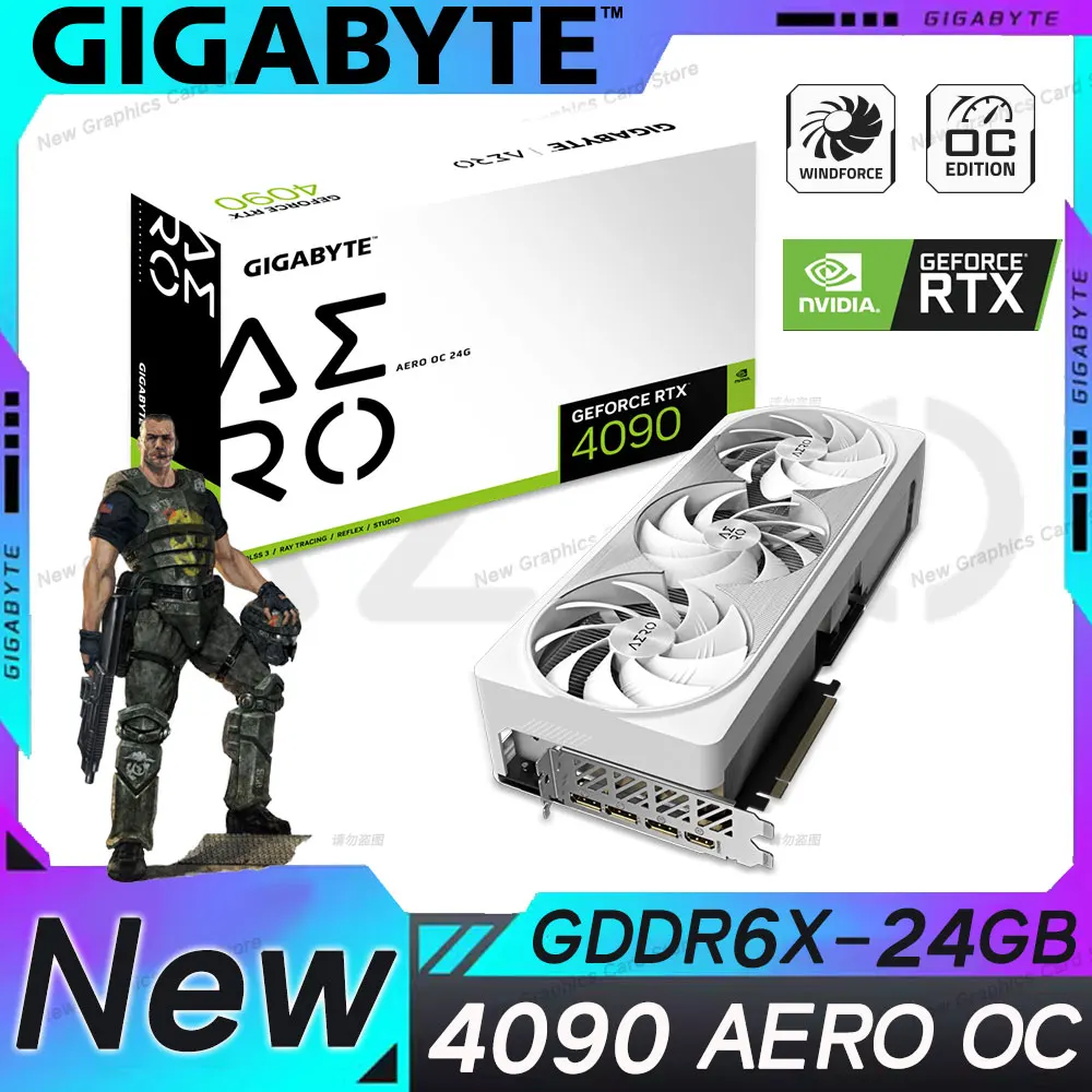 ジャンク品】GeForce RTX4090 AERO OC 24G①（GV-N4090AERO OC
