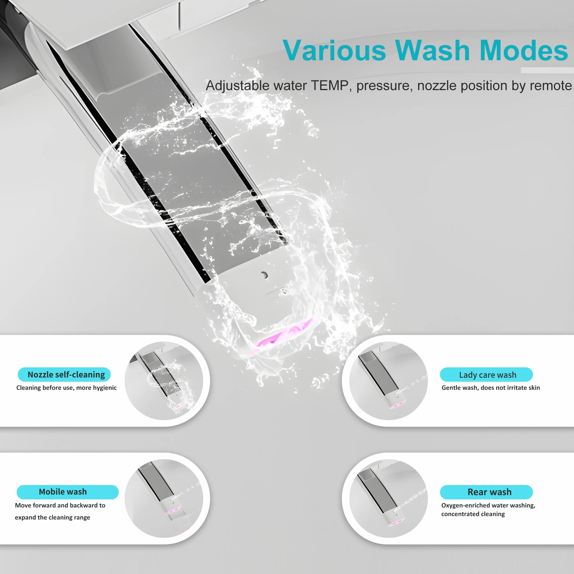 Smart Heated Bidet Toilet 4