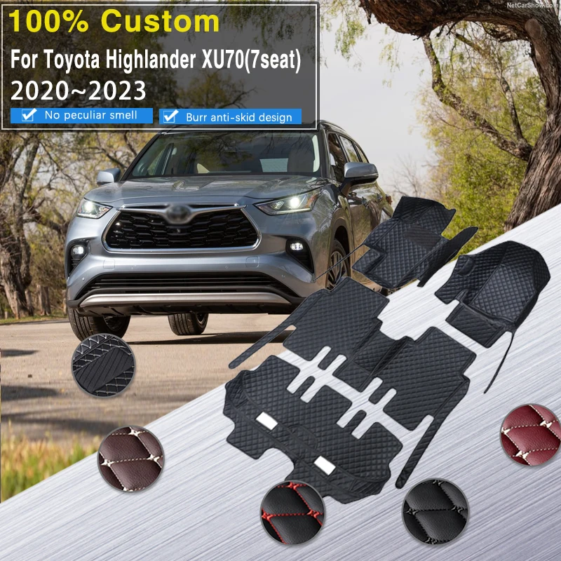 

Non-hybrid Vehicle Car Floor Mats For Toyota Highlander XU70 2020~2023 7 Seater Accesorios Para Auto Floor Mats Car Accessories