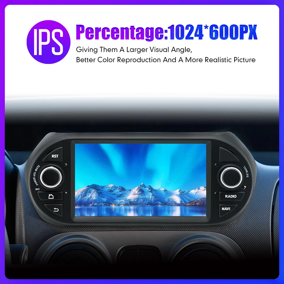 Autoradio Android 10.1" 6Go/128Go Pour Fiat Fiorino/Qubo, Citroën Nemo, Peugeot Bipper (2008-2017) - GPS, CarPlay/Android Auto, Caméra Recul