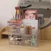 2 - Pack Clear Acrylic Makeup Storage Organizer. Each with 6 Stackable Drawers. Ideal Cute Desk Organizer for Vanity, Jewelry 4