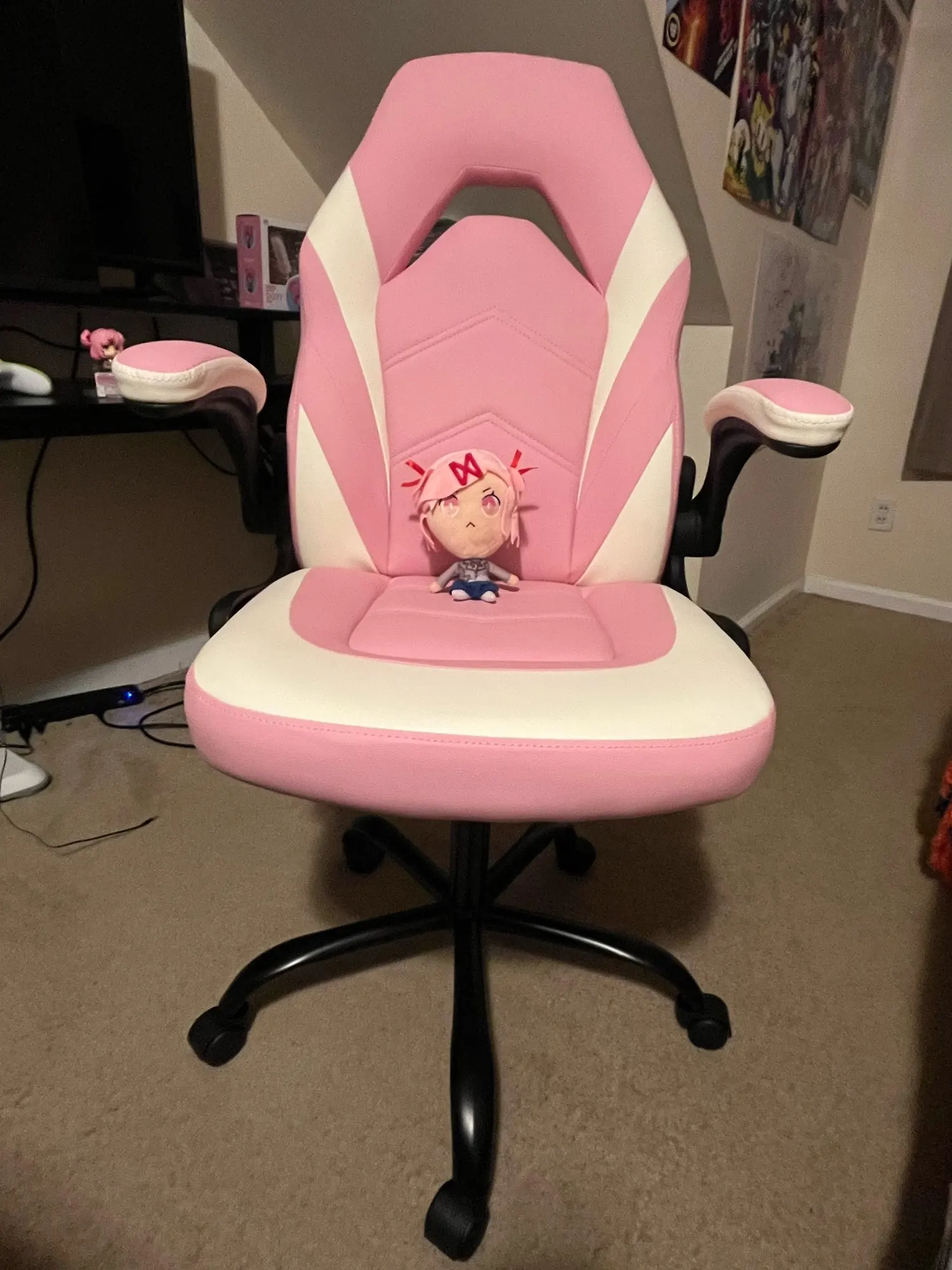 Ergonomic Office Chair Adjustable PU Leather With Armrest photo review