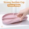 1PCS Baby Sucker Silicone Dining Plate BPA Free Children Dishes Suction Toddle Training Tableware Kids Feeding Bowls Baby Stuff 2
