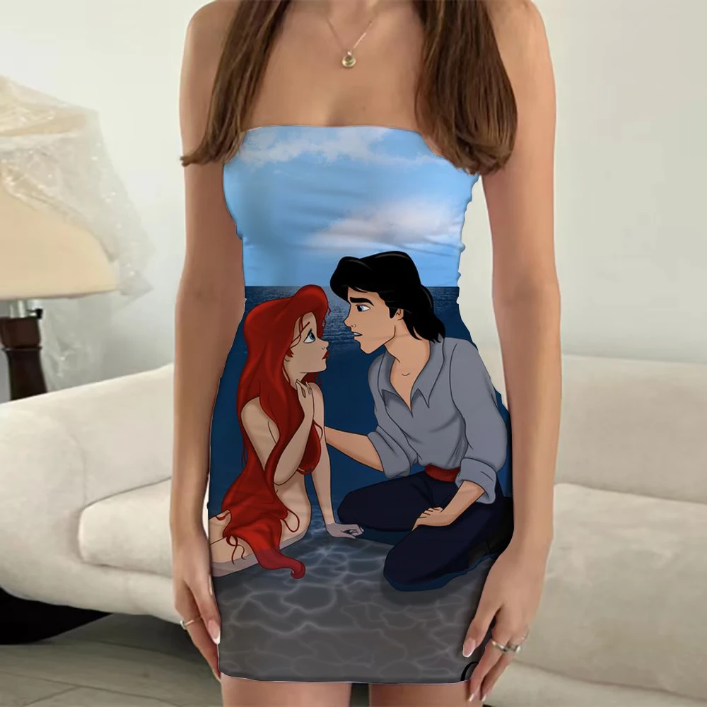 

Summer New Ladies Disney Sexy Tube Top Dress High Street 2023 Dresses