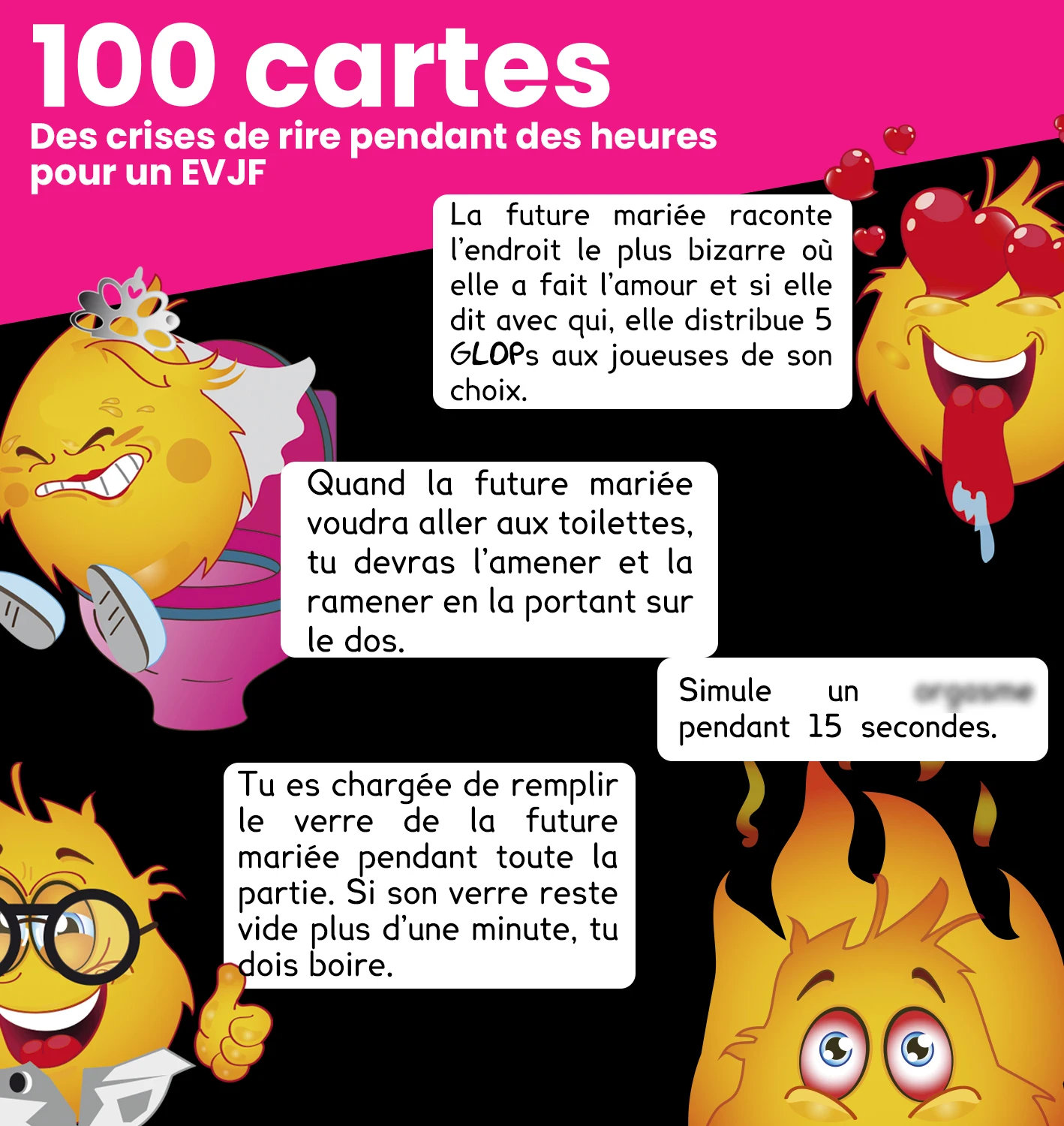 Jeu Cartes EVJF - Glop Enterrement de Vie de Jeune Fille – EVJF – Jeu à  boire – Jeu EVJF Français – Jeu Cartes EVJF – Jeu question EVJF – Jeu de  cartes EVJF – Drinking Game - Jeux Soirée - AliExpress