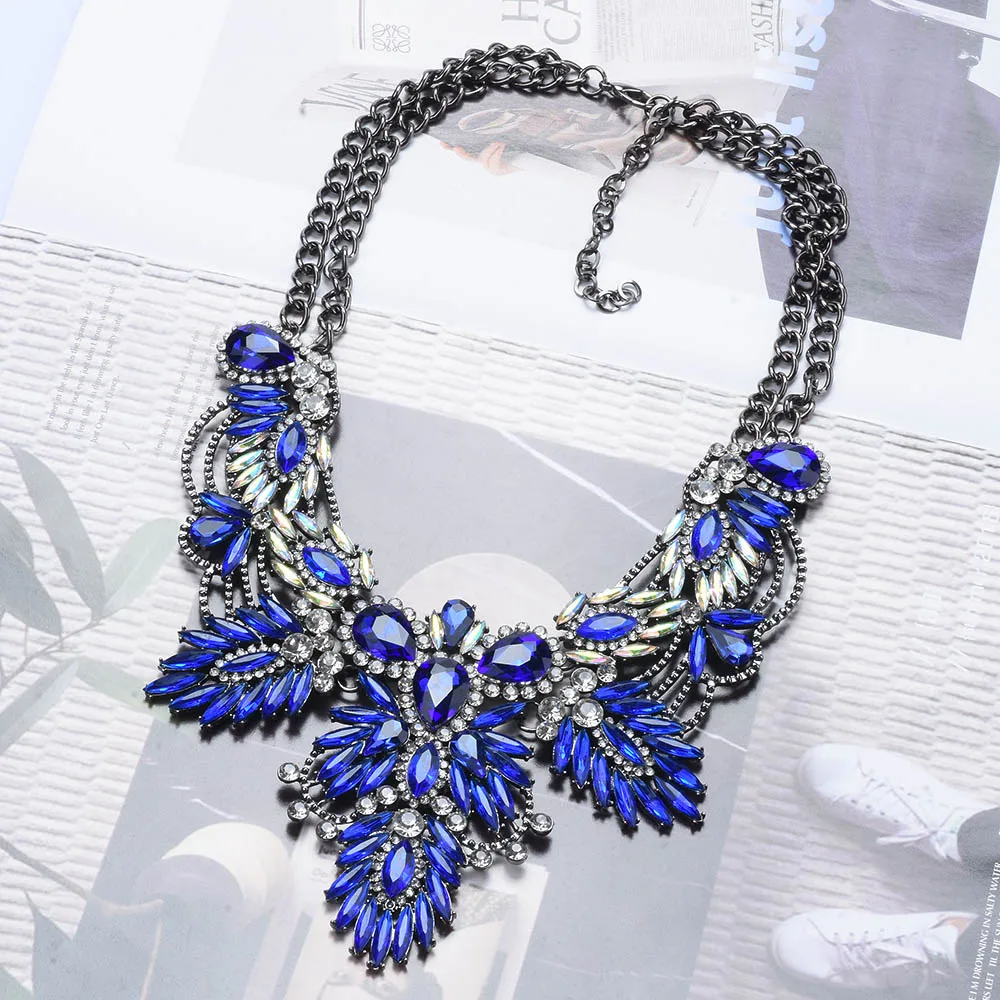 Southern Living Borrowed & Blue By Southern Living Embellished Stone  Crystal Statement Necklace | Dillard's