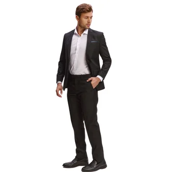 Men's Suit Black Polyglucose 1