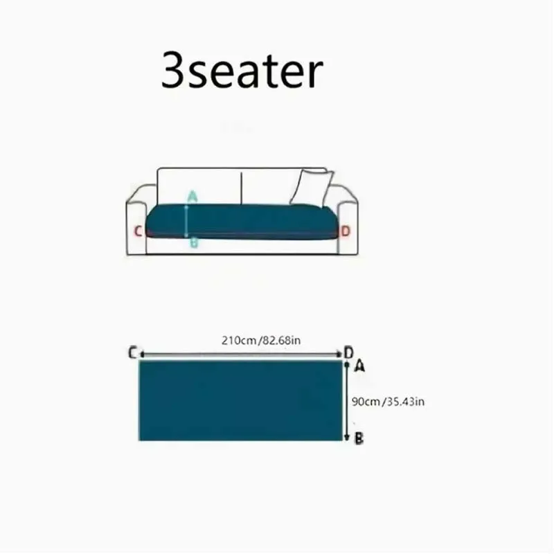 1pc Cozy Thick Quilted Sofa Cover in Autumn & Winter - Plush 100% Cashmere, Non-Slip, Bohemian Style 5