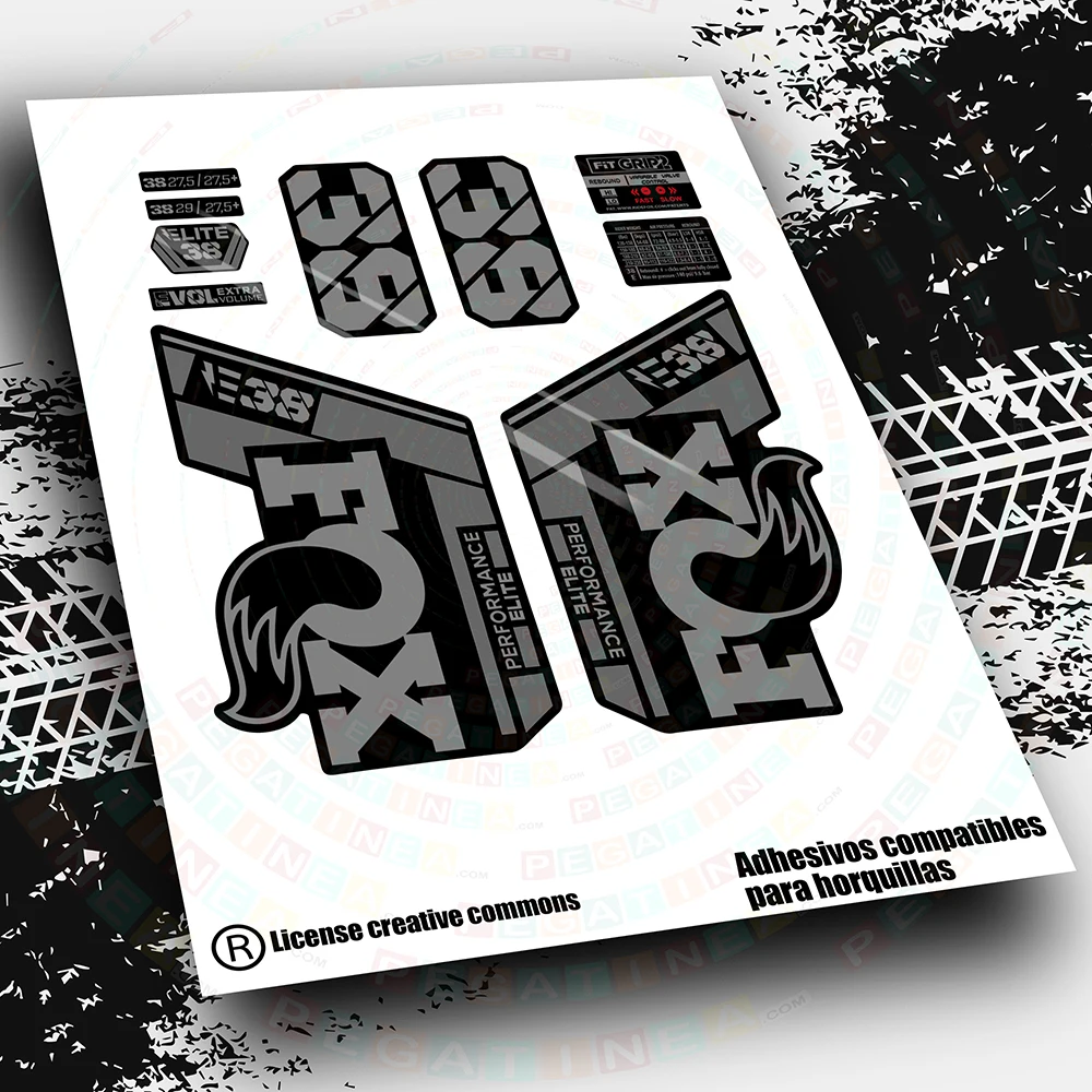PEGATINAS PARA HORQUILLA COMPATIBLE CON FOX 32 PERFORMANCE 2021 - Mas Vinilos