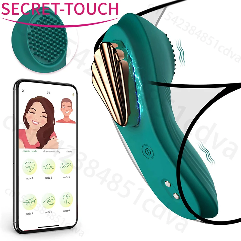 

Вибратор для клитора, женские трусики с дистанционным управлением через приложение, Bluetooth, мини Магнитные вибраторы для женщин, Стимулятор клитора, секс-игрушки