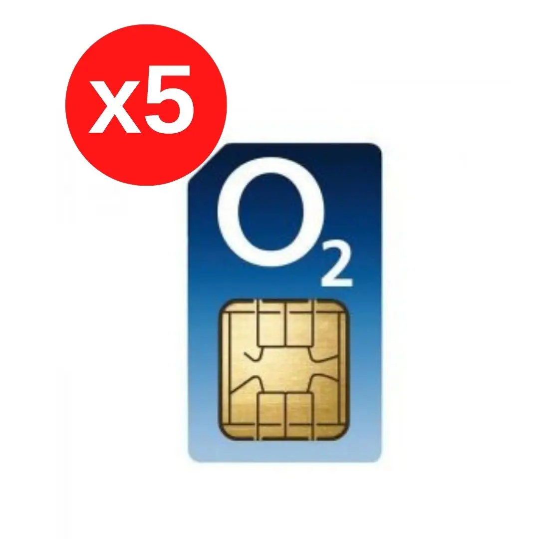 O2 Sim Card X 5 Packs UK Sim Card England Sim O2 SIM Card United