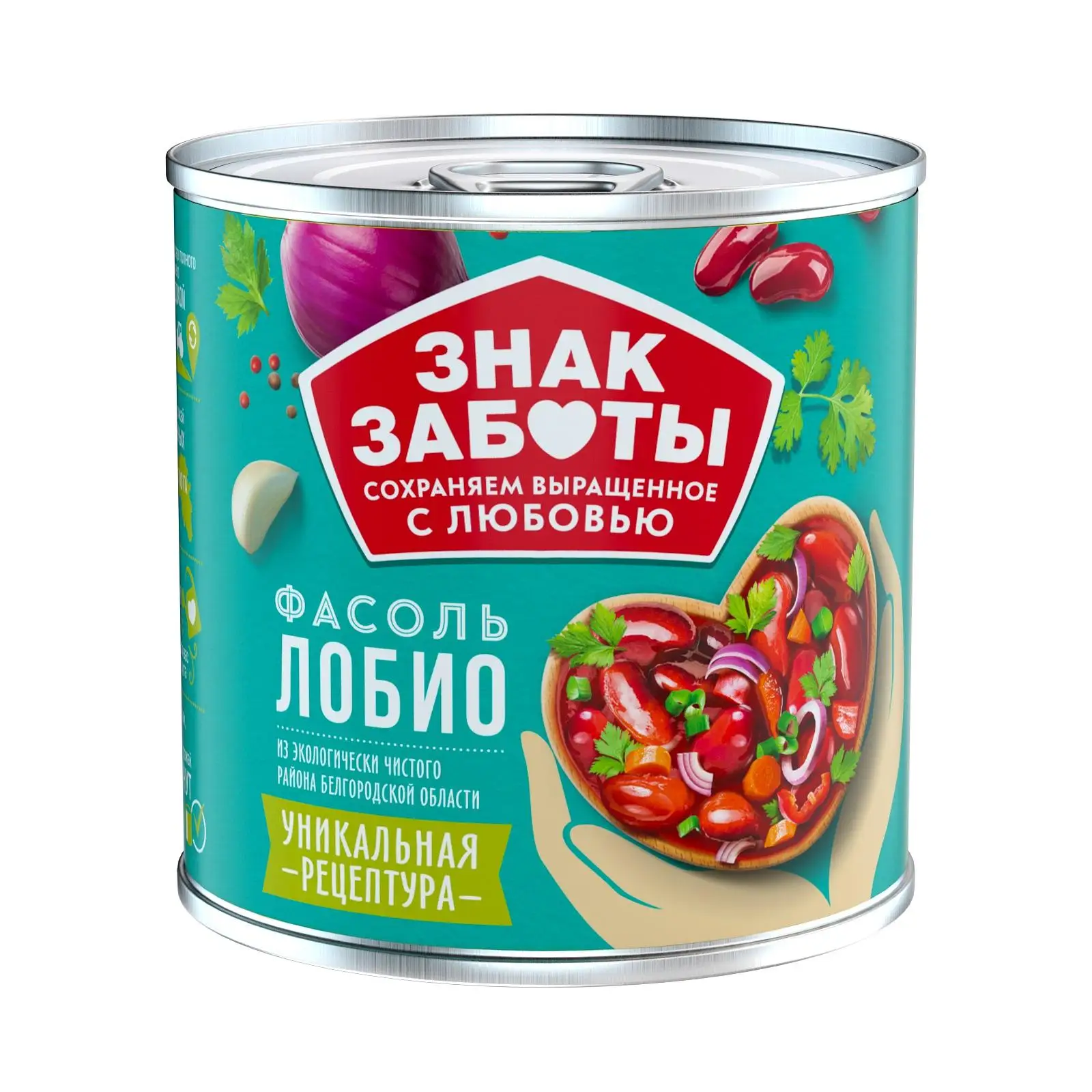 Упаковка из 12 банок Фасоль Знак Заботы