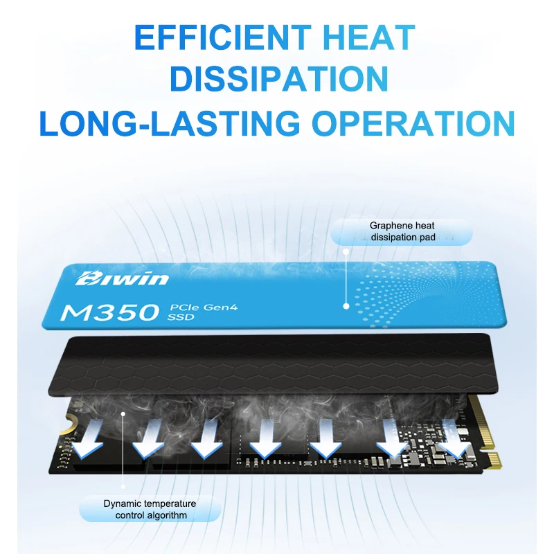 BIWIN M350 SSD NVMe M.2 PCIe 4.0x4 500GB 1TB 2TB 4TB ソリッド