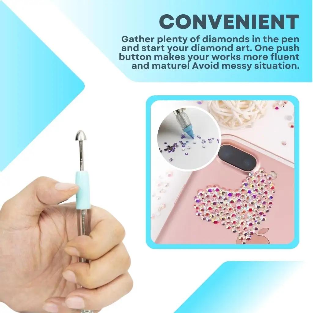 Diamond Painting Embroidery Pen, 5D Magic Dots Rhinestone