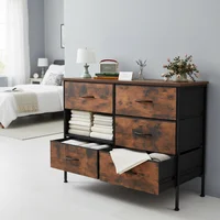 6-Drawer Dresser for Bedroom, Large Capacity Storage Cabinet for Daily Use, Perfect for Dorm & Home Bedroom 4