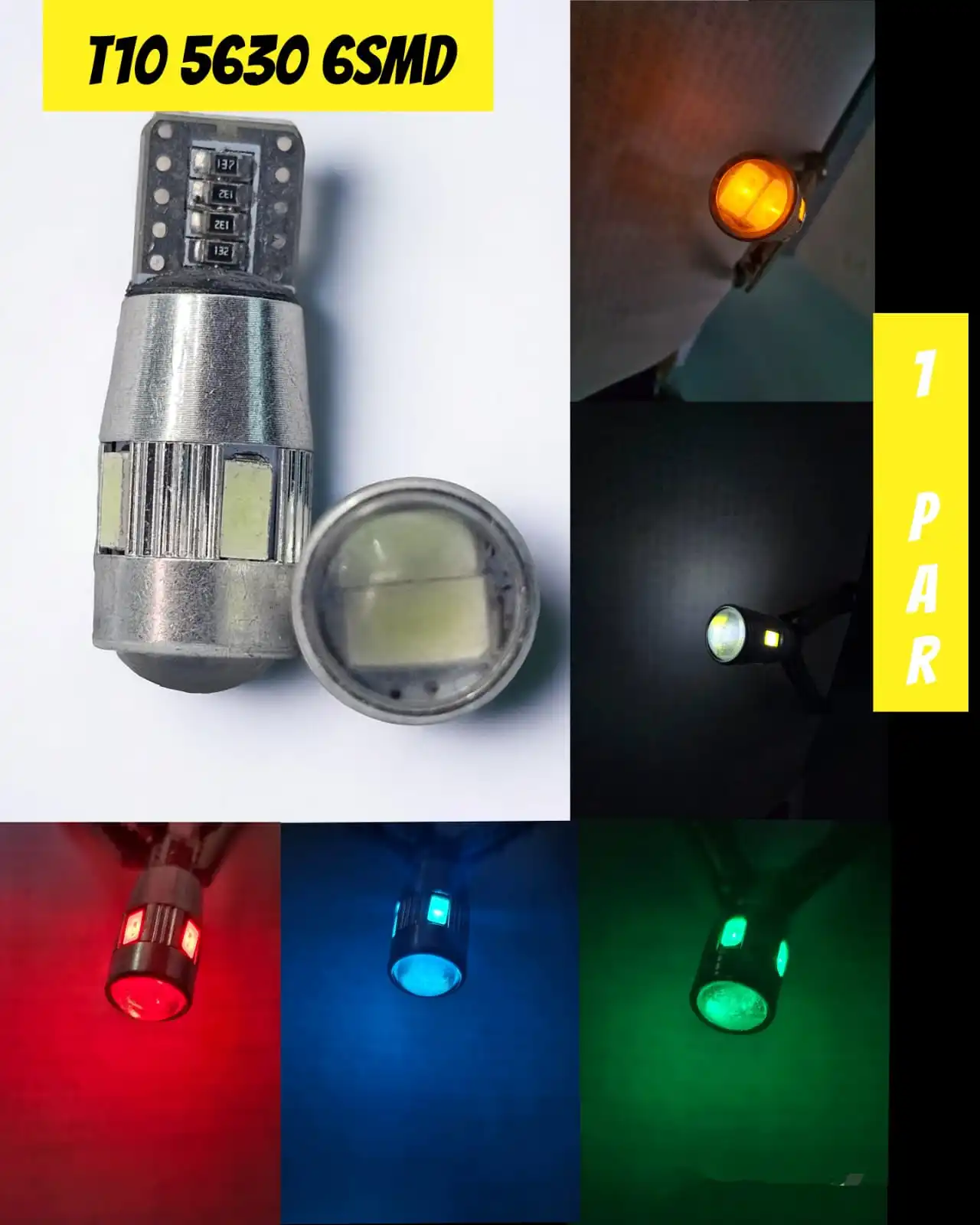 Led T10 lupa canbus (PAR)