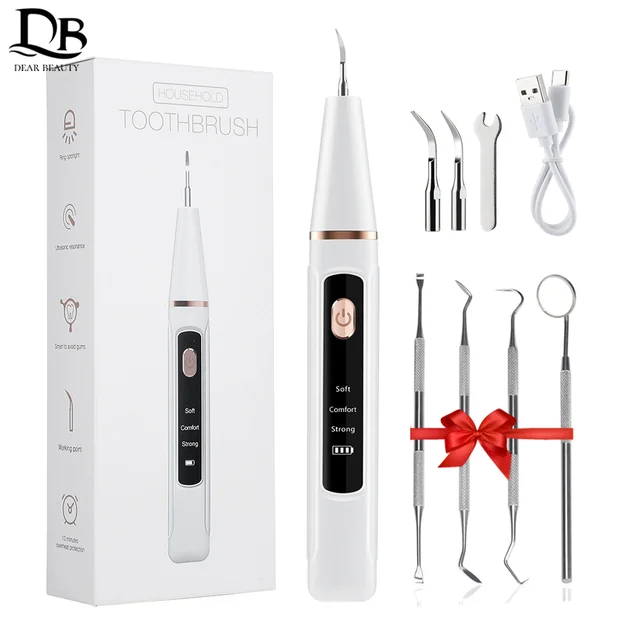 Ultrasonic Teeth Tartar Cleaner Dental Scaler Electric Teeth Cleaner Teeth Whitening Stain Calculus Plaque Remove Tartar Scraper 1