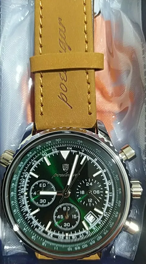 Relógio Masculino de Luxo POEDAGAR Modelo 9601 Quartzo à Prova D'água photo review