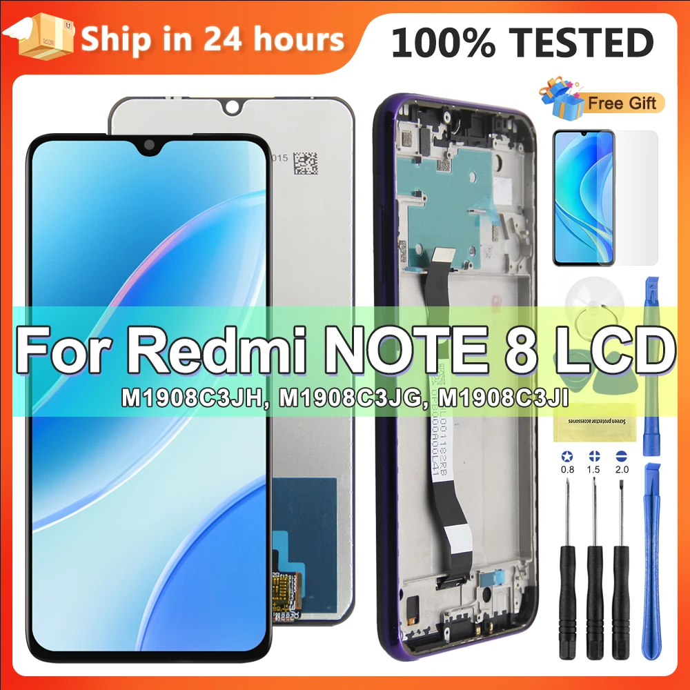 

6.3" Original Display for Xiaomi Redmi Note 8 LCD Touch Screen Assembly Replacement for redmi Note 8 M1908C3JH, M1908C3JG Screen
