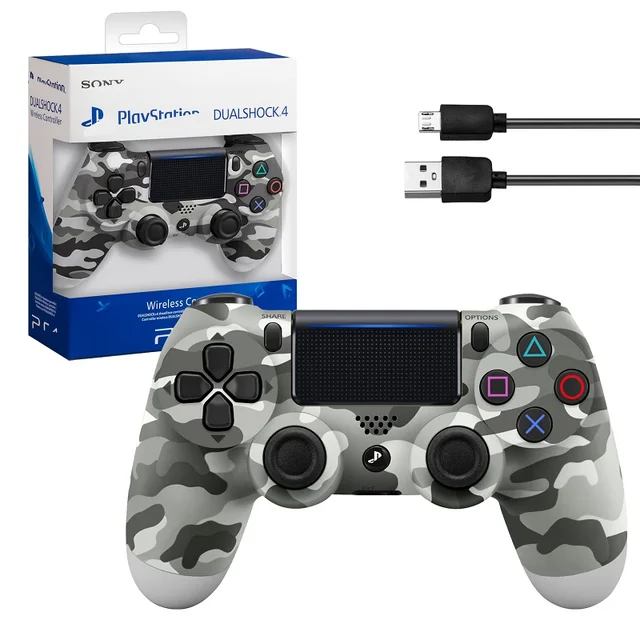 Gamepad wireless Bluetooth joystick for PS4 DualShock 4 v2 wireless (PS4/pc/iOS/Android) with shipping from Russia Gamepad playstation ps xbox series nintendo switch games game console for pc Grey camouflage