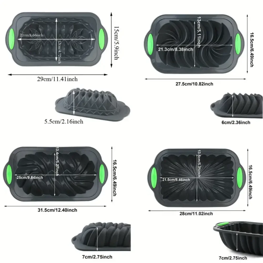 Silicone toaster tray, non-stick kitchen oven bread tray, suitable for banana bread, sandwiches, pound cakes and meat patties 2
