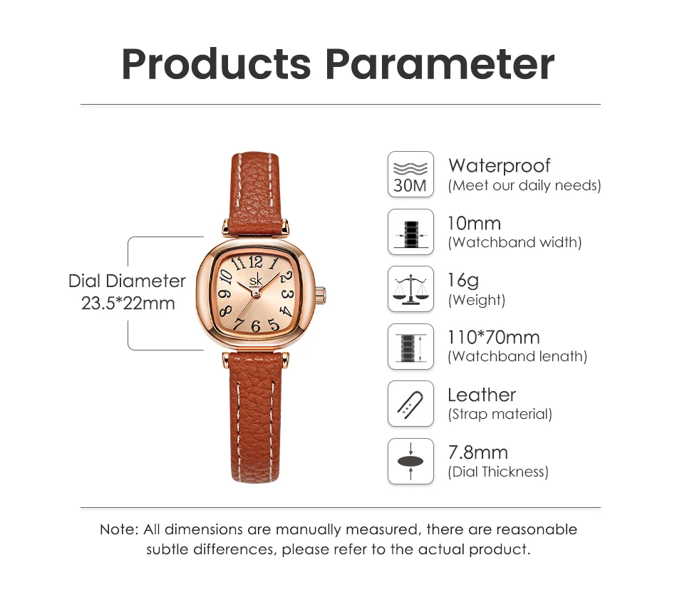 New Reloj Mujer SK Watch Fashion Woman Watches Elegant Women's Quartz Wristwatches Original Ladies Clock Relogio Feminino Gift