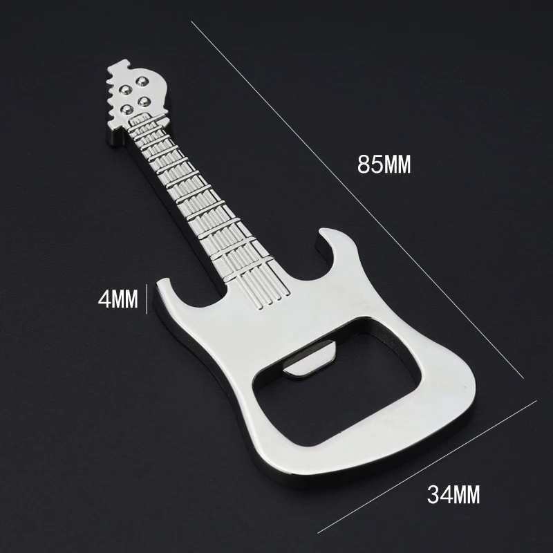 Bottle Opener Zinc Alloy Guitar Beer Bottle Opener Keychain Personalized Logo for Promotion Gift