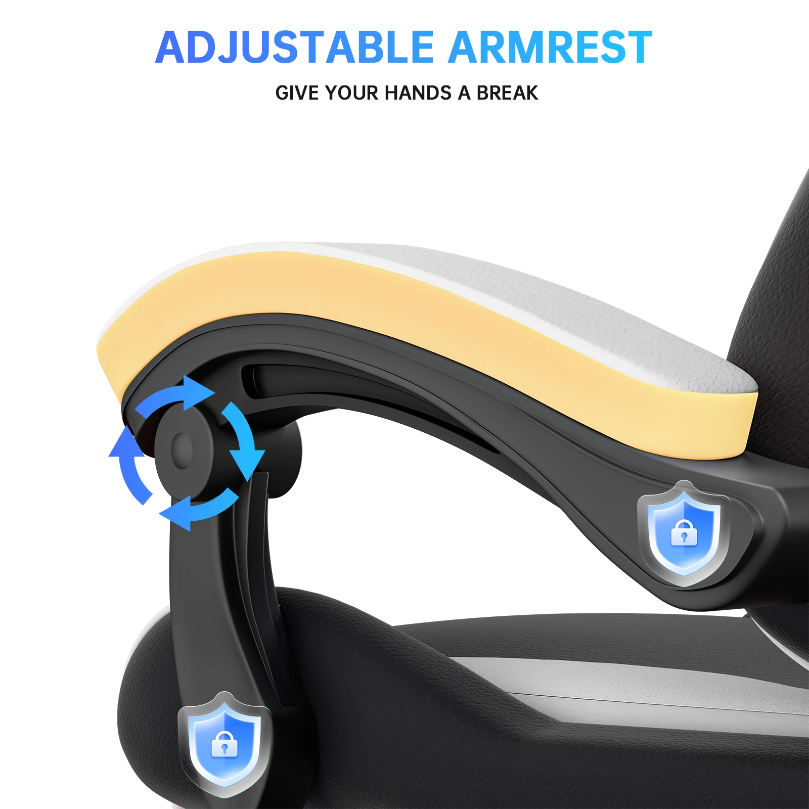 Gaming Chair with Footrest Gamer Chairs Ergonomic with Lumbar Cushion Headrest Gaming Chair Height Adjustable Computer Chair