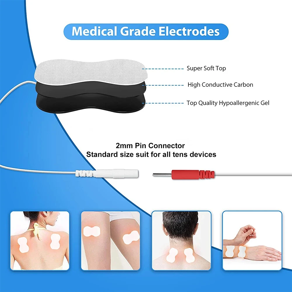 25 Modes Dual Channel EMS Electric Muscle Stimulator Physiotherapy Tens Machine Electrostimulator Slimming Body Relaxed Massager