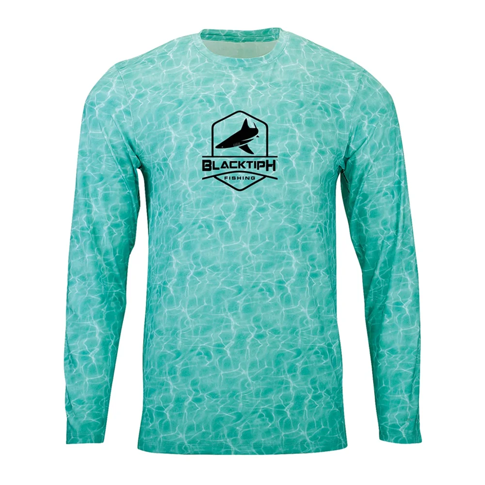 BLACKTIPH Long Sleeve Fishing Shirts Men Summer Long Sleeve Uv Protection Fish Clothing Performance Fishing Wear Camisa De Pesca