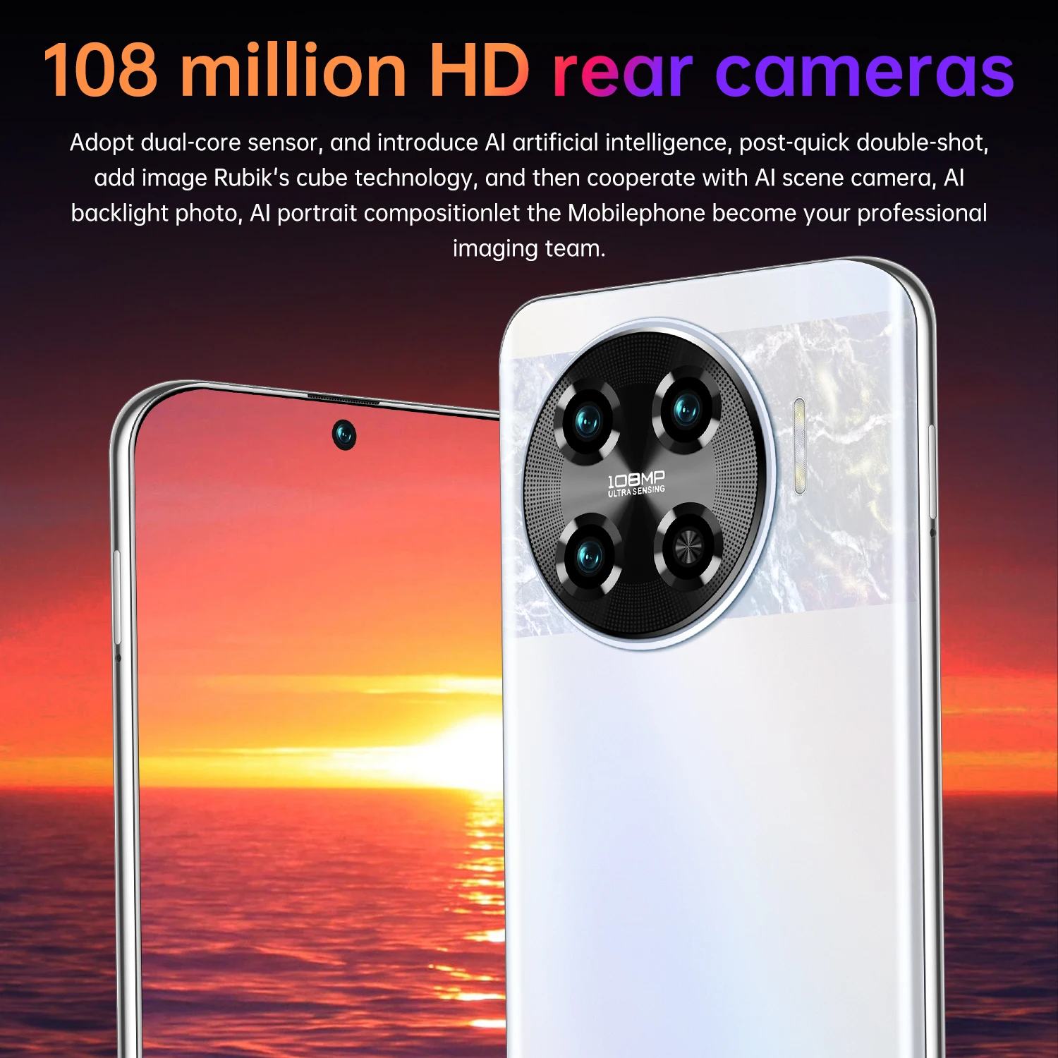 Spark 20 프로 스마트폰, 7.6 인치, 16G + 1T, 72MP + 108MP 안드로이드 휴대폰, 잠금 해제 셀룰러, 7800mAh, 5G 네트워크 휴대폰