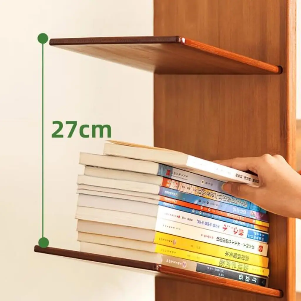 나무 책장 바닥부터 천장까지 기하학적인 책장, 독립형 책장, CD 책 유틸리티 정리함, 거실 침실용