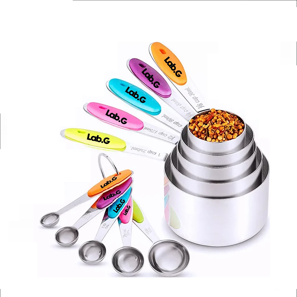 Juego De Taza Cuchara Y Medidora De Reposteria 10 pz