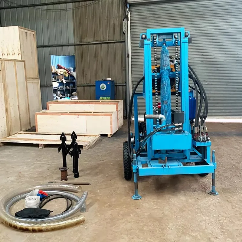 Hydraulic 22HP 25HP 35HP Diesel Type of Rotary Water Well Drilling Rig with Wholesale Price 3