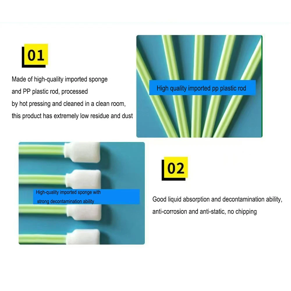 50PCS Cleaning Tool For Epson Roland Mimaki Mutoh Printhead Cleaning Sponge printhead cleaning sponge