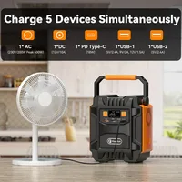 Station d'alimentation portable Flashfish A201 200W ou station d'alimentation + panneau solaire pliable TSP 18V 100W 172.8Wh 48000mAh, générateur solaire à onde sinusoïdale pure, batterie de secours avec prises AC 220V, alimentation électrique extérieure pour camping, camping-car, hors réseau, panne de courant d'urgence. 7