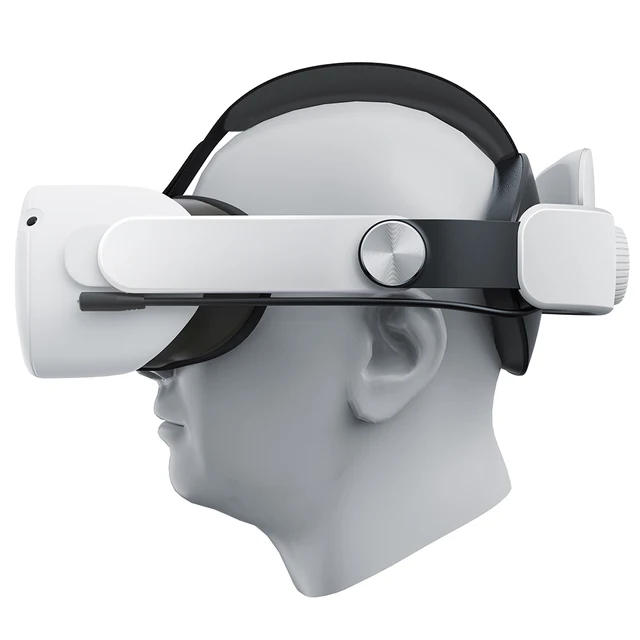 GEEKVR Elite Head Strap for Meta Oculus Quest 2 with Two Hot 