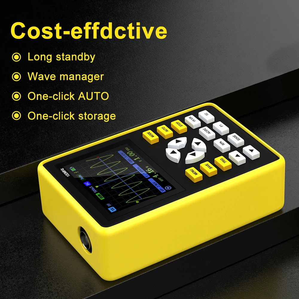 Portable Digital Oscilloscope FNIRSI 5012H 2.4-inch Color Display 100MHz Analog Bandwidth Support Waveform Storage digital oscilloscope,color screen oscilloscope