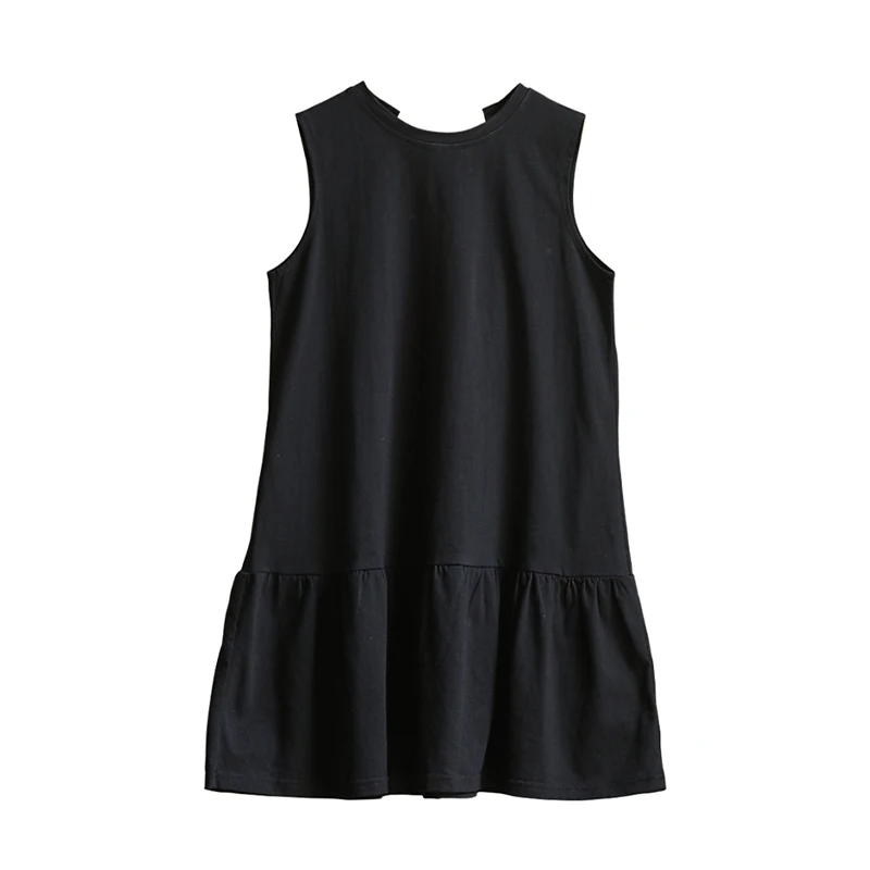 

NIGO Girls' Summer Black Sleeveless Casual Dress #nigo36196
