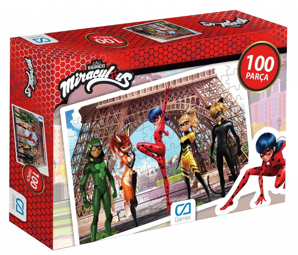 100 Pcs Miraculous Ladybug and Black Cat Puzzle 5002 Ca Games