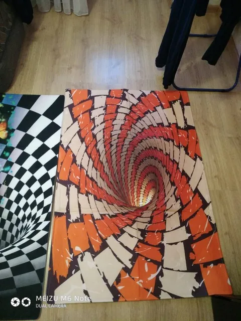 Optical illusion Rug photo review