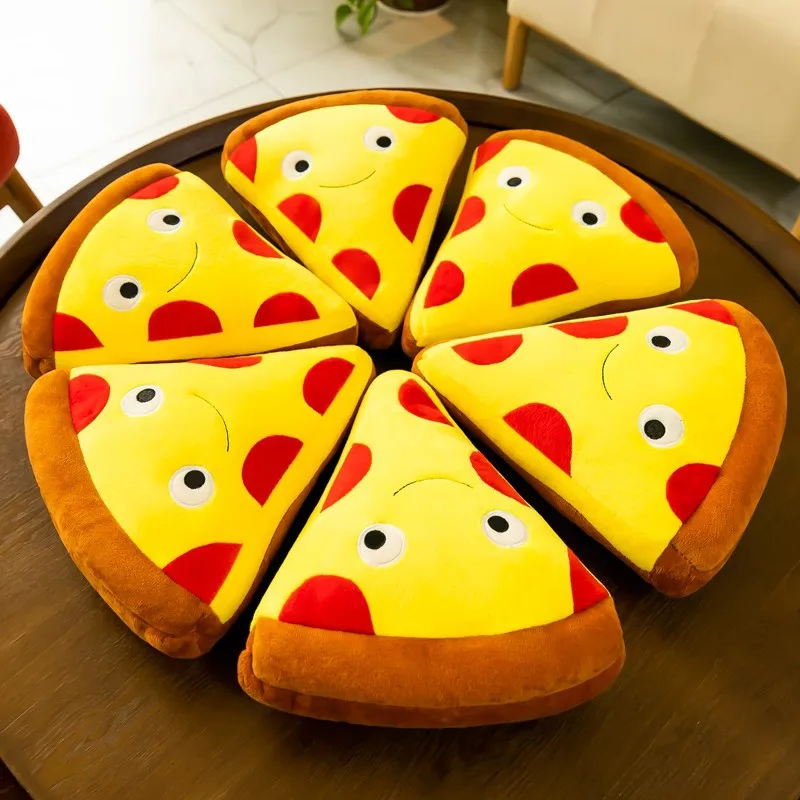 Simulation Hamburger Fries Children Girl Doll Hamburger Fries Plush Toy Pizza Snack Pillow Sofa Ornaments Toy 6