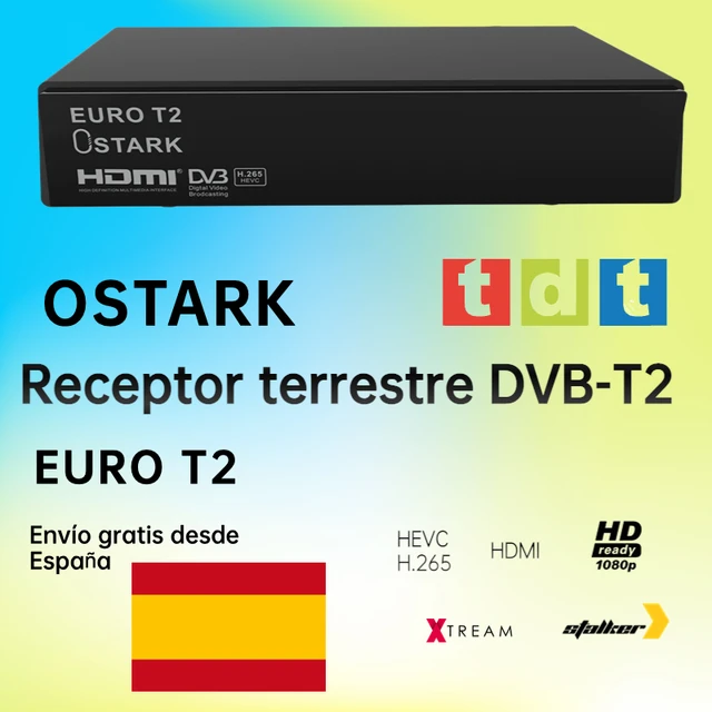 DVB T2 Ostark LCN DTT digital terrestrial receiver for two tv TDT TDT2 DVB  T2 DVB