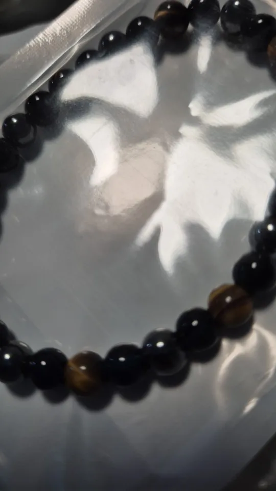 Triple Protection Bracelet: Tiger’s Eye, Obsidian & Hematite photo review
